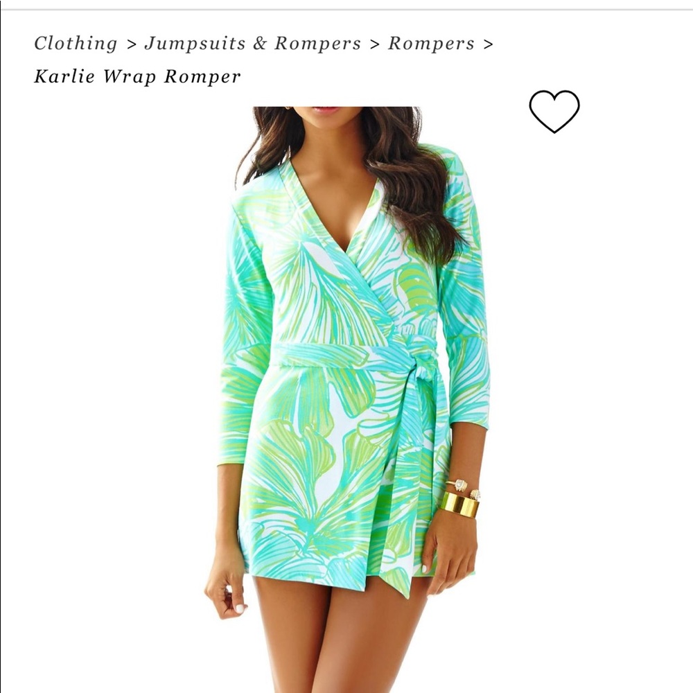 Lilly Pulitzer Karlie wrap romper